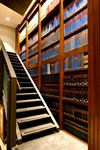 Bookshelf and Staircase leading to Bridge of Sighs